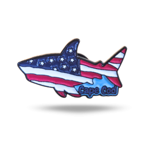 Cape Cod Pin - Shark American Flag